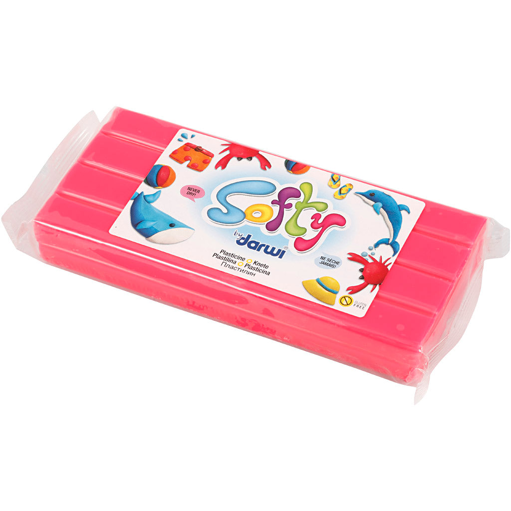 Weiche Knetmasse, Pink, 500 g/ 1 Pck [HOB-680442]