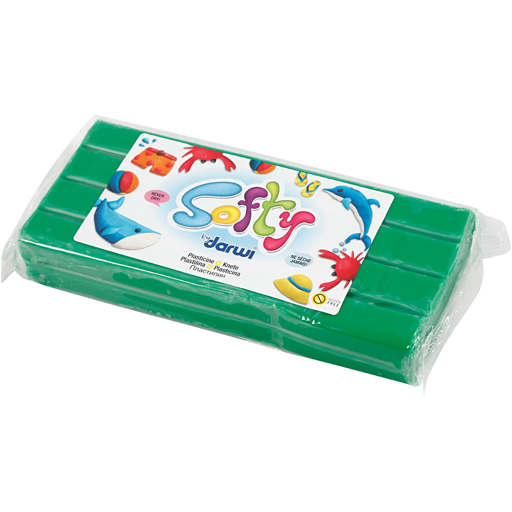 Weiche Knetmasse, Grün, 500 g/ 1 Pck [HOB-680464]