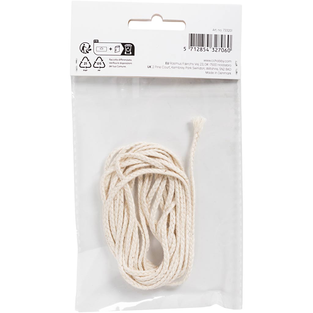 Kerzendocht für reines Paraffin, Nr. SU, Größe 3x12 , 100 g, 3 m/ 1 Pck. [HOB733201]