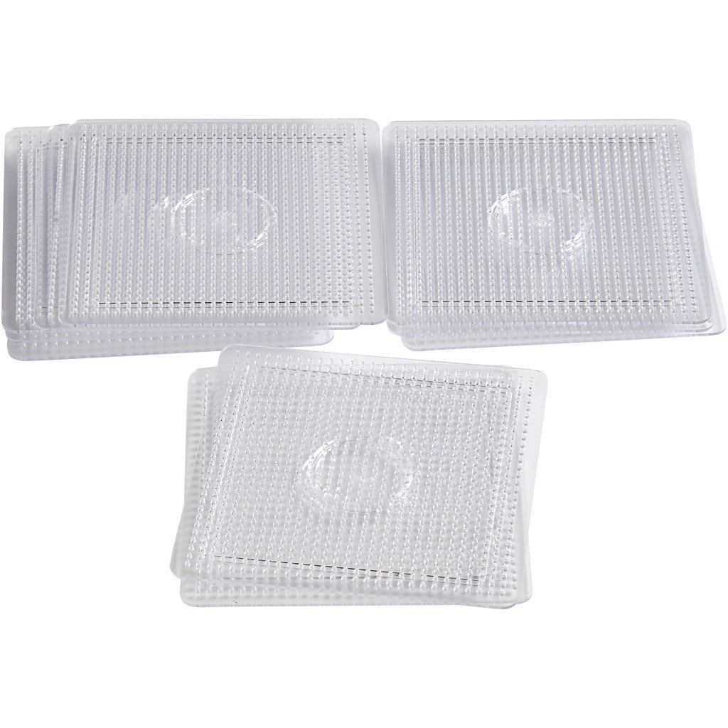 Steckplatte, großes Quadrat, Größe 14,5x14,5 cm, medium, 10 Stk/ 1 Pck [HOB-753011]