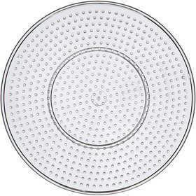 Steckplatte, Großer Kreis, D 15 cm, medium, Transparent, 1 Stk [HOB-753020]