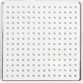 Steckplatte, Größe 7x7 cm, medium, Transparent, 1 Stk [HOB-753040]