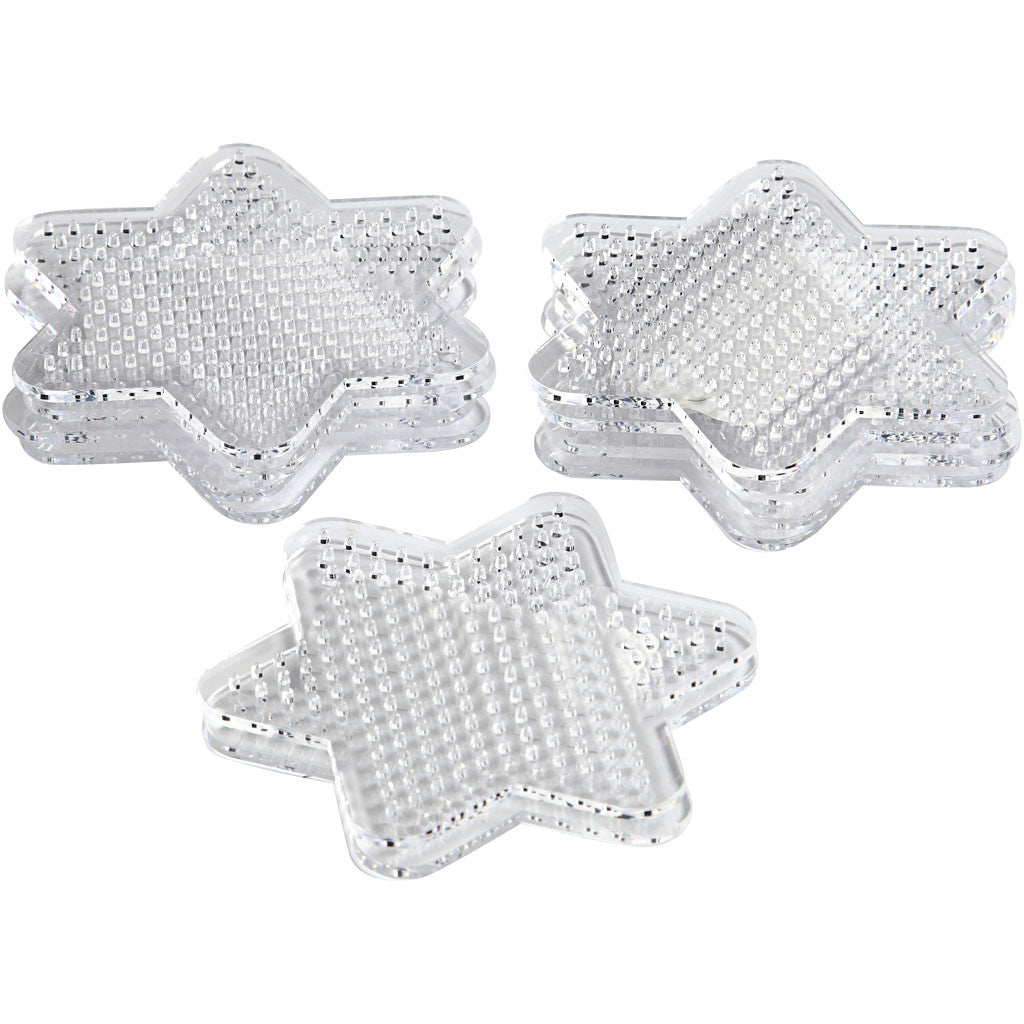 Steckplatte, Kleiner Stern, D 10 cm, medium, 10 Stk/ 1 Pck [HOB-753061]