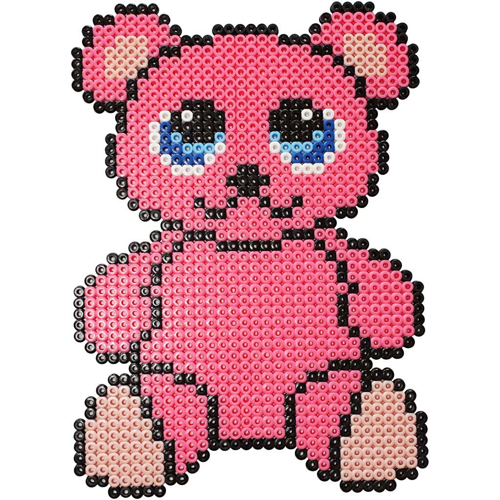 Steckplatte, Großes Quadrat, Größe 15x15 cm, medium, Transparent, 2 Stk/ 1 Pck [HOB-75309]