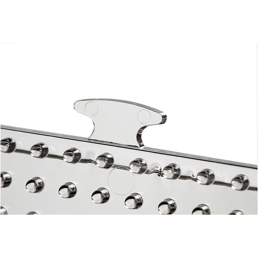 Steckplatte, Großes Quadrat, Größe 15x15 cm, medium, Transparent, 1 Stk [HOB-75310]