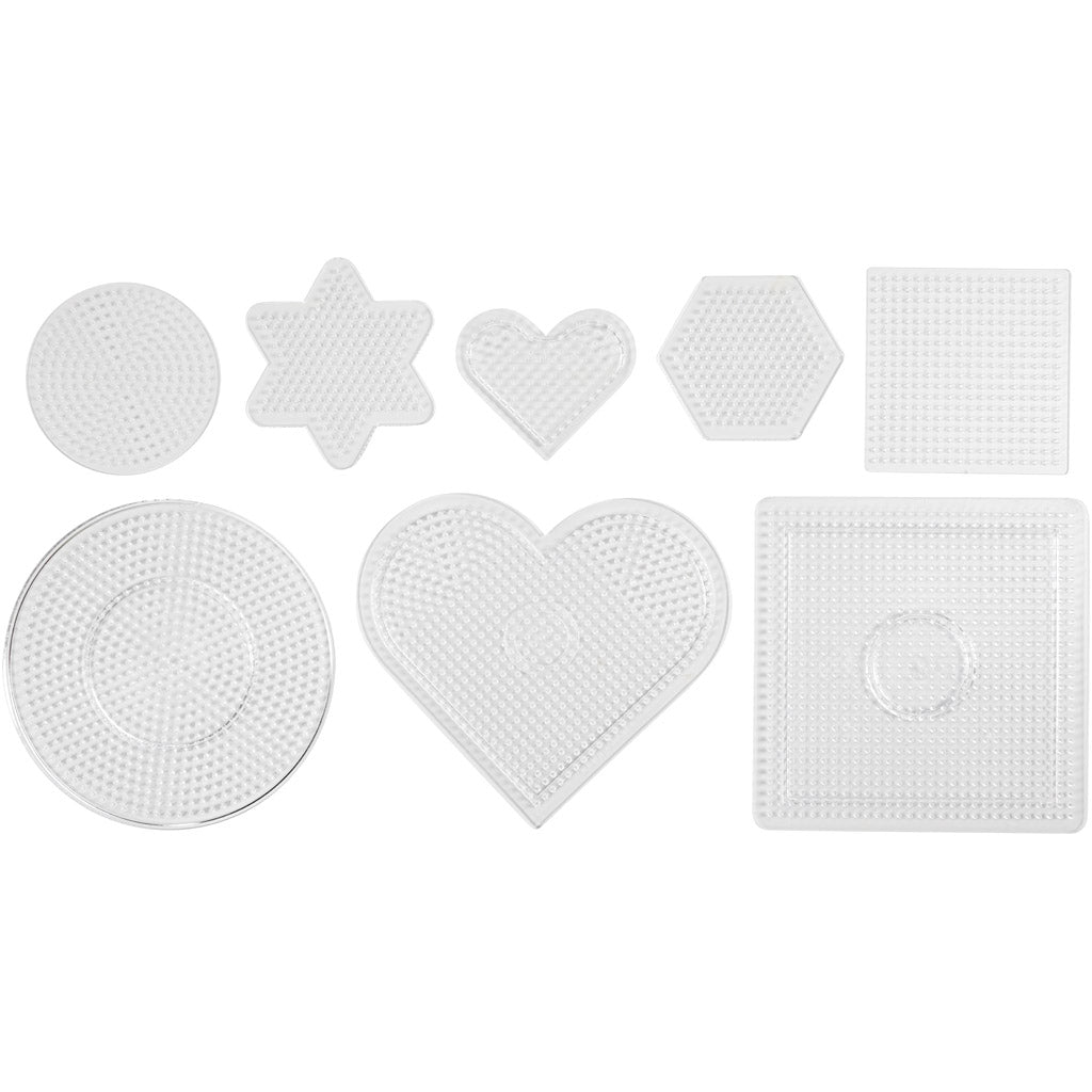 Peg Board, size 7-15 cm, medium, clear, 8 pc