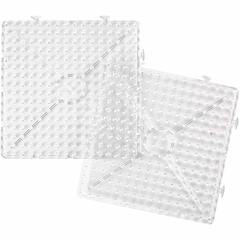 Steckplatte, Großes Quadrat, Größe 15x15 cm, JUMBO, Transparent, 1 Stk [HOB-75322]