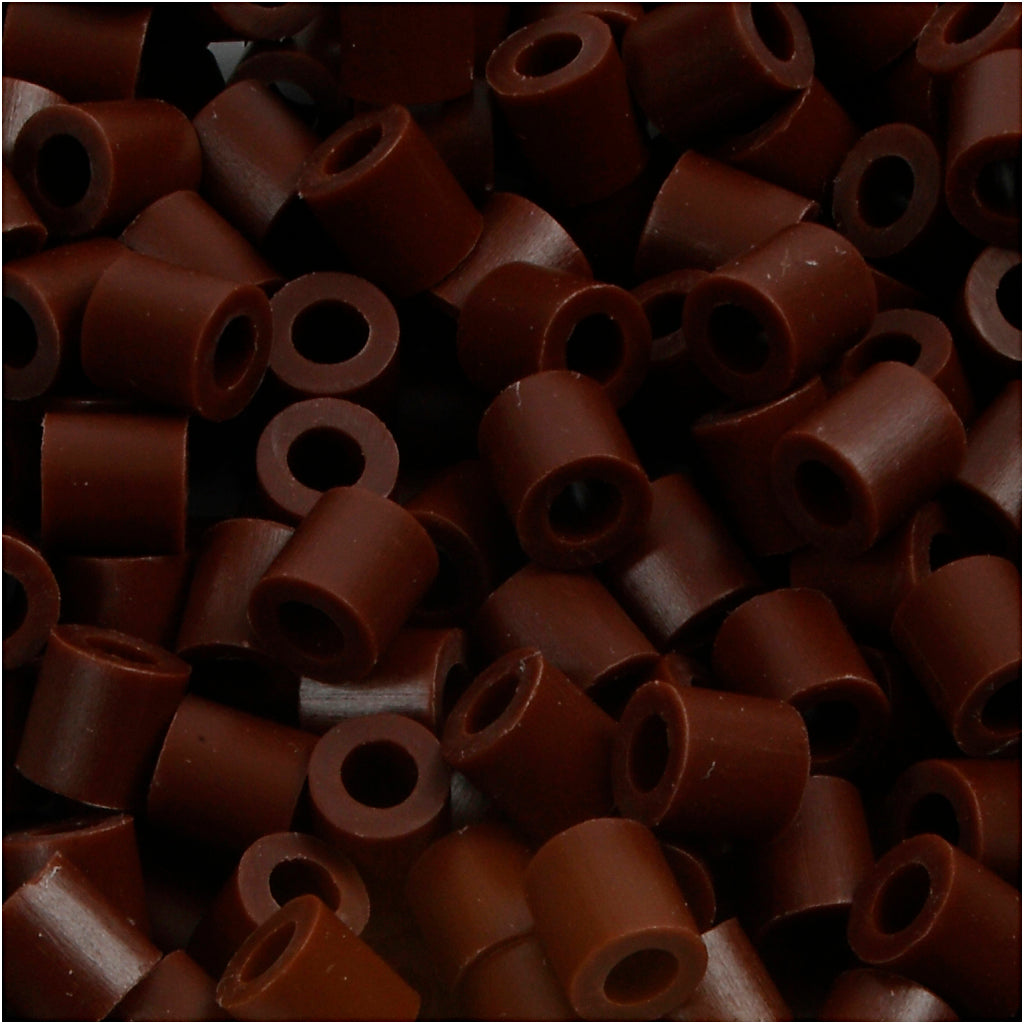PhotoPearls, size 5x5 mm, hole size 2,5 mm, medium, brown (3), 1100 pc