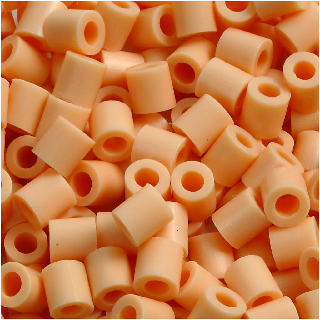PhotoPearls, size 5x5 mm, hole size 2,5 mm, medium, light beige (7), 1100 pc