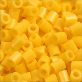 Fotoperlen, Größe 5x5 mm, Lochgröße 2,5 mm, medium, Gelb (14), 6000 Stk/ 1 Pck [HOB-75514]