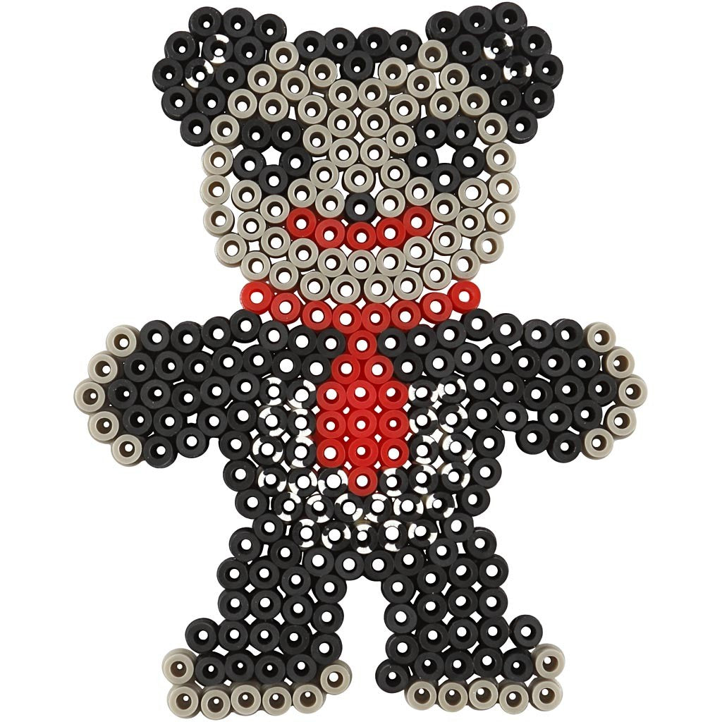 Steckplatten, Ente, Elefant, Giraffe, Bär, Pferd und Fisch, Größe 10x11-13x16,5 cm, medium, 6 Stk/ 1 Pck [HOB-75594]