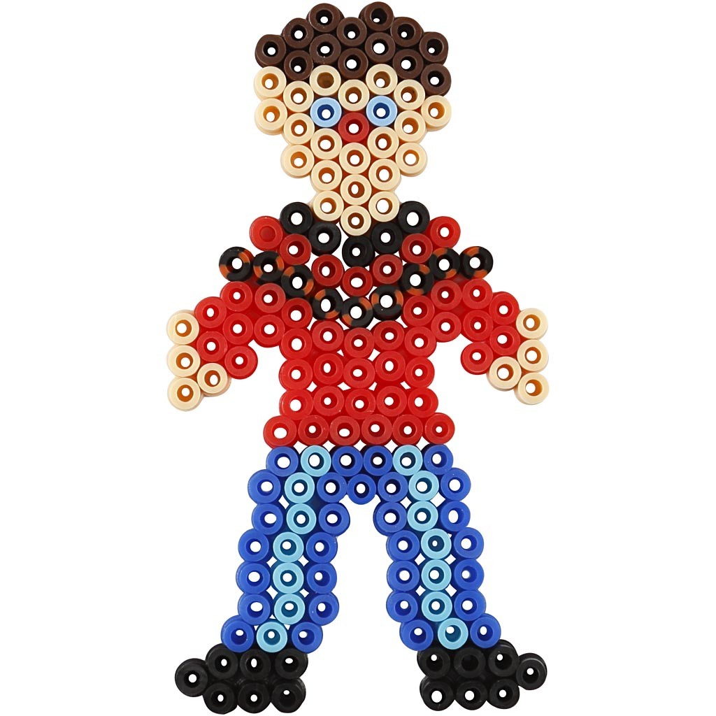 Steckplatten, Blumen, Mädchen, Junge, Apfel und Birne, Größe 8,5x14-14x16 cm, medium, 6 Stk/ 1 Pck [HOB-75595]