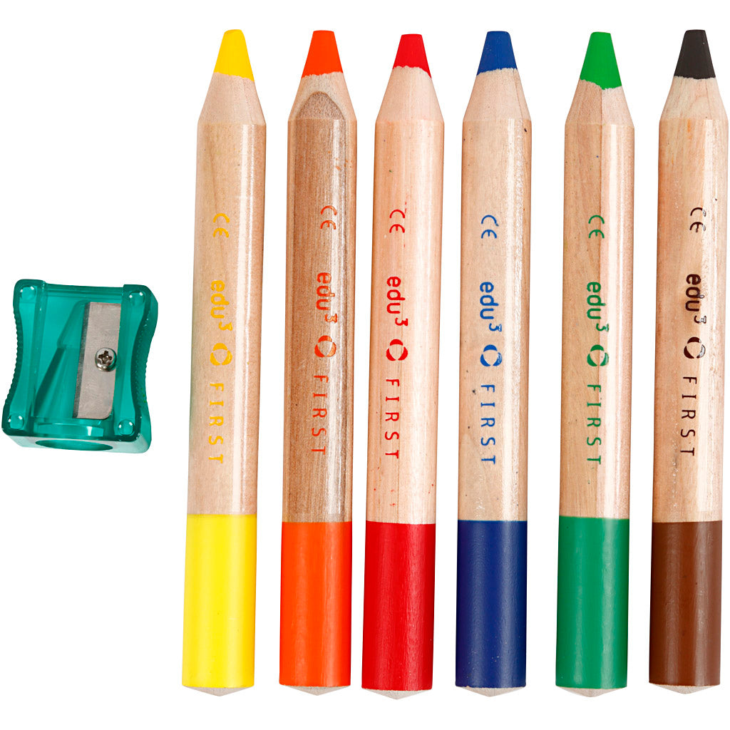 edu3 First, Dicke 13 mm, Mine 8 mm, 6 Stk/ 1 Pck [HOB-408165]