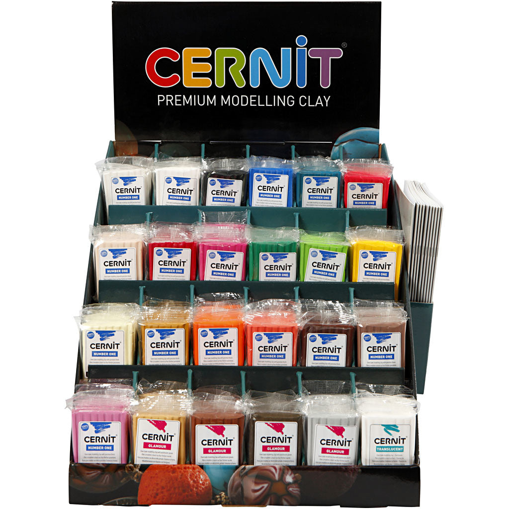 Cernit, Sortierte Farben, 24x6 Pck/ 1 Pck [HOB-78004]