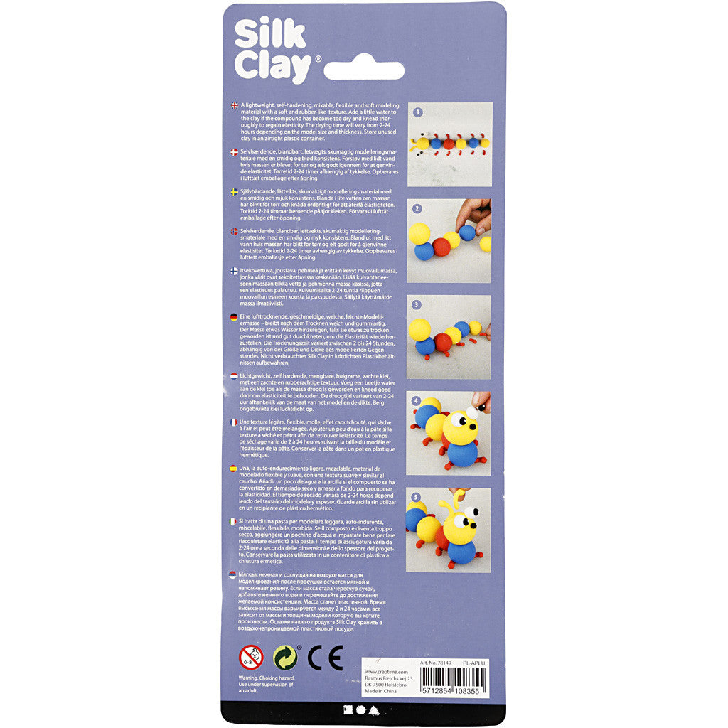 Silk Clay®, Blau, Rot, Gelb, 3x14 g/ 1 Pck [HOB-78149]