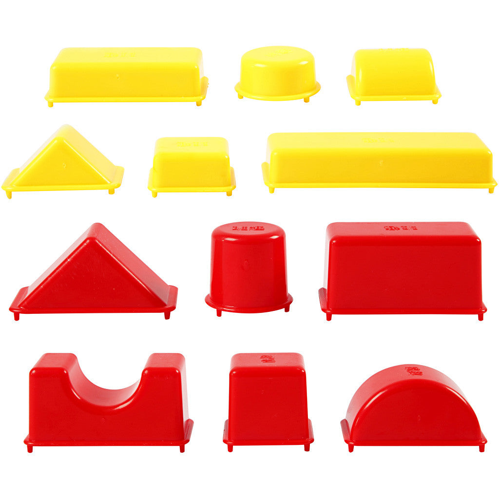 Sandförmchen, Größe 3,5-9,5 cm, 36 Stk/ 1 Pck [HOB-78275]