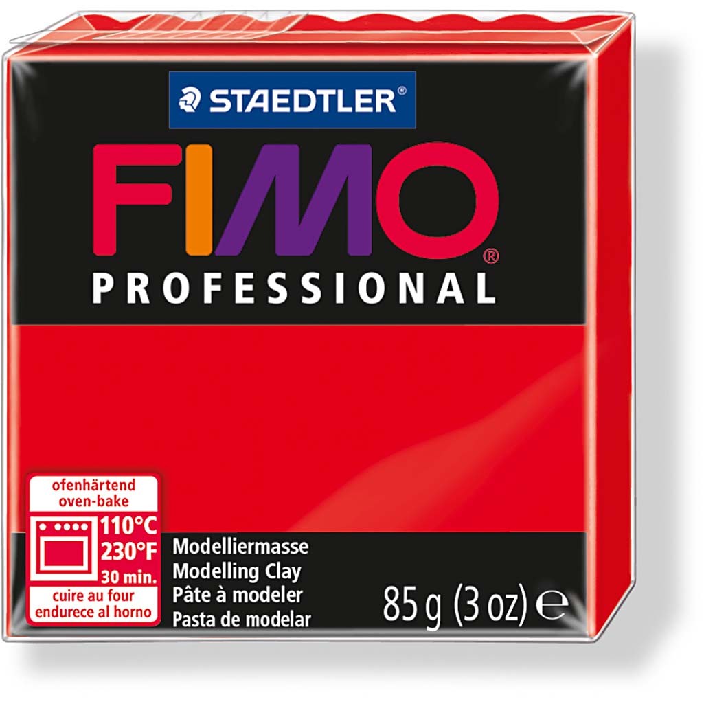 FIMO® Professional Jewellery Clay, Rot, 85 g/ 1 Pck [HOB-78555]
