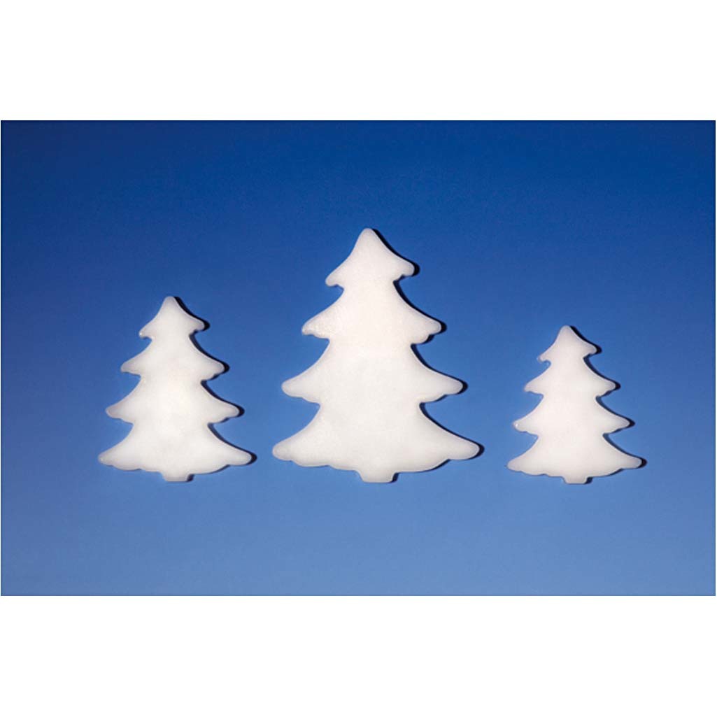 Giessform, Tanne, H 6+8+10 cm, T 9 mm, Größe 14,9x22 cm, 1 Stk [HOB-78636]