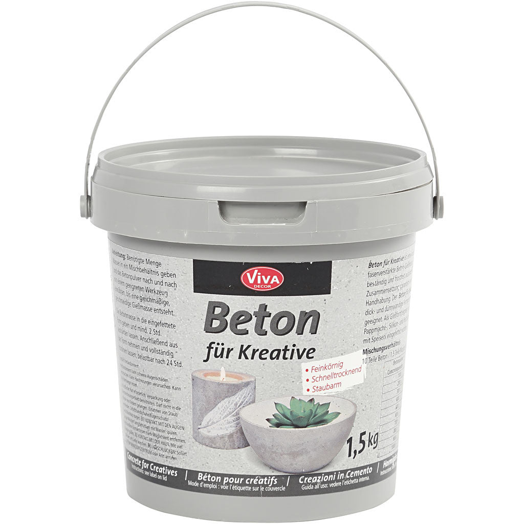 Modellier-Beton, Grau, 1500 g/ 1 Pck [HOB-78665]
