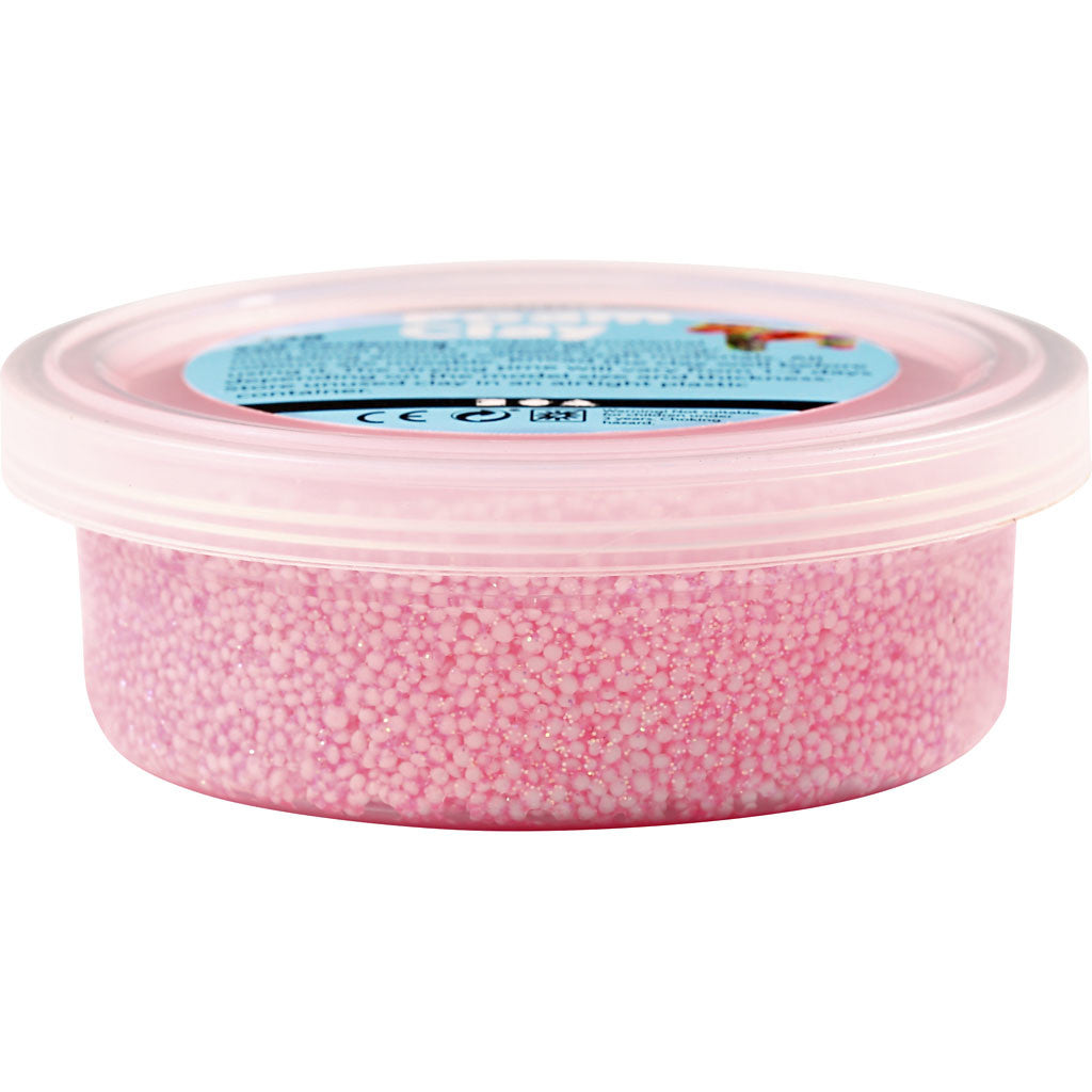 Foam Clay® , Glitter, Rosa, 35 g/ 1 Dose [HOB-78862]