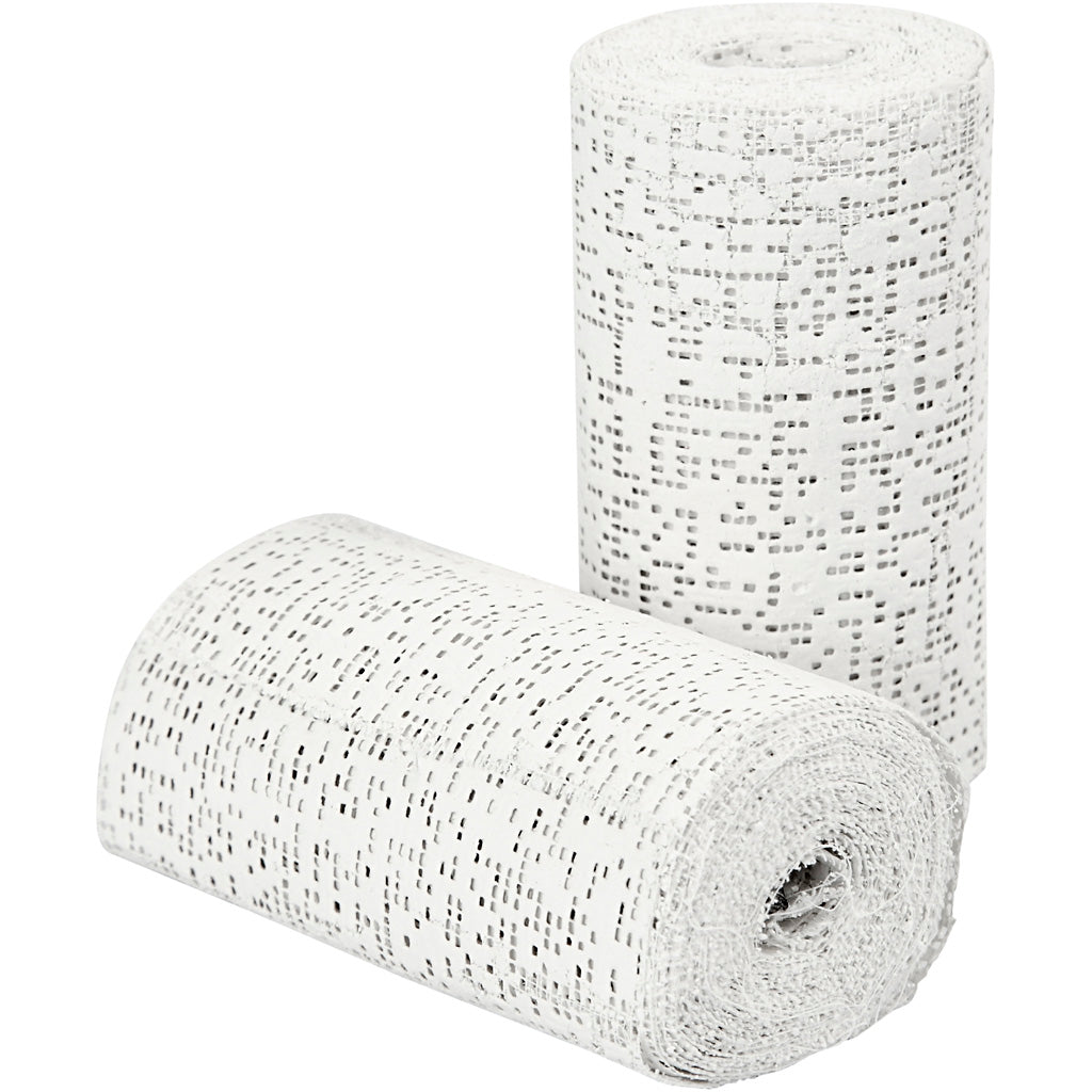 Plaster Gauze, L: 2,7 M, W: 10 cm, white, 2 roll