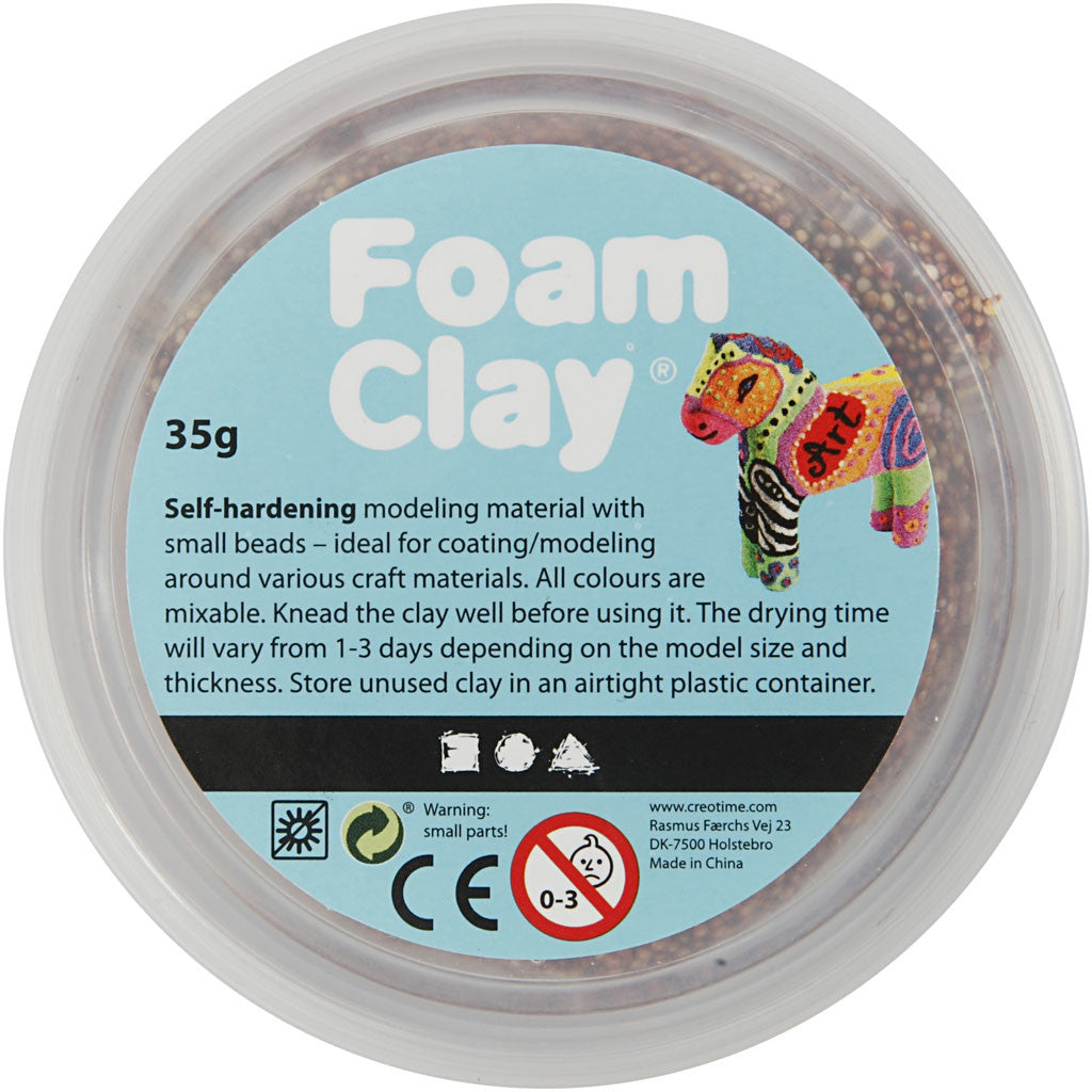 Foam Clay® , Braun, 35 g/ 1 Dose [HOB-78955]