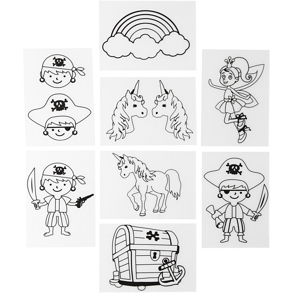 Plastikschrumpfplatten mit Motiven, Blatt 10,5x14,5 cm, Dicke 0,3 mm, 36 Bl./ 1 Pck [HOB-79072]