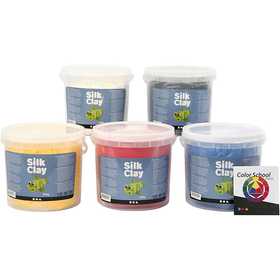 Silk Clay®, Primärfarben, 5x650 g/ 1 Pck [HOB-79138]