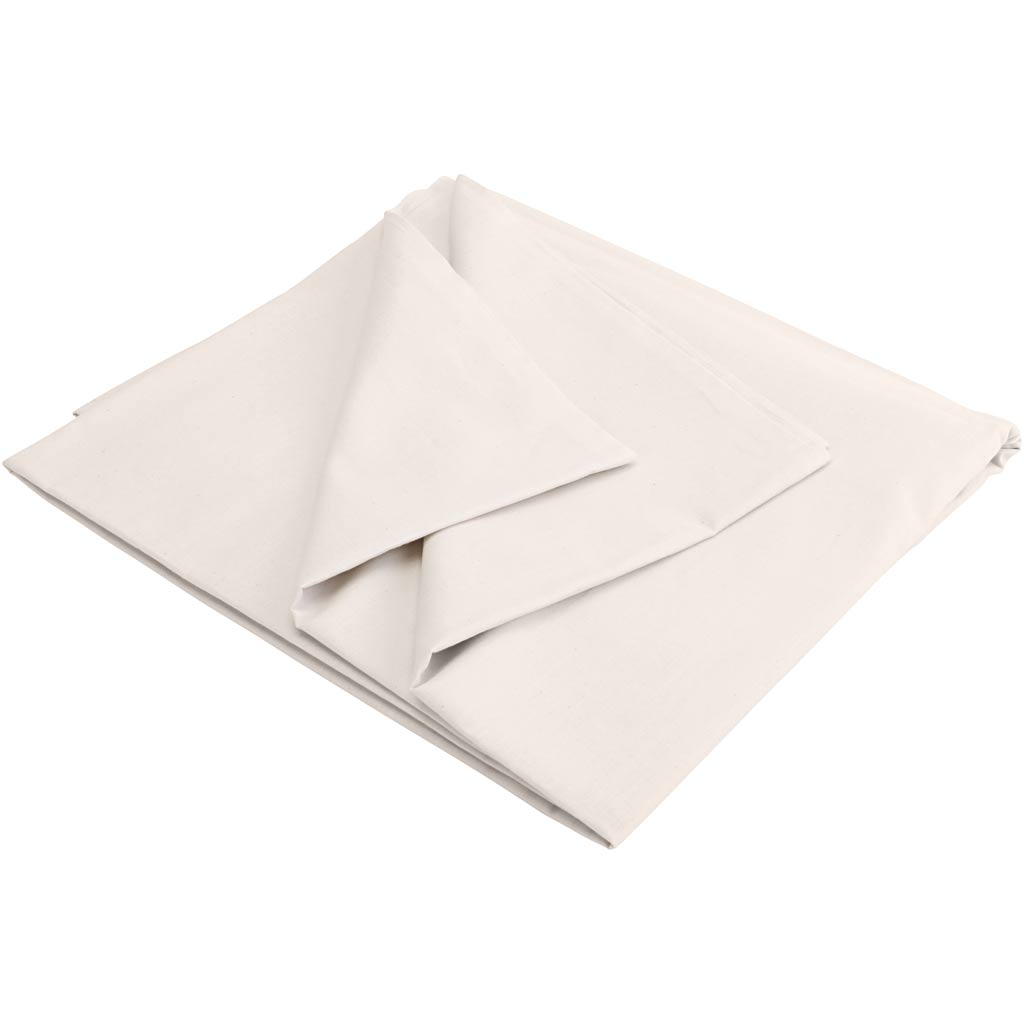 Washed Out Cotton Canvas, W: 150 cm, natural, 5 m