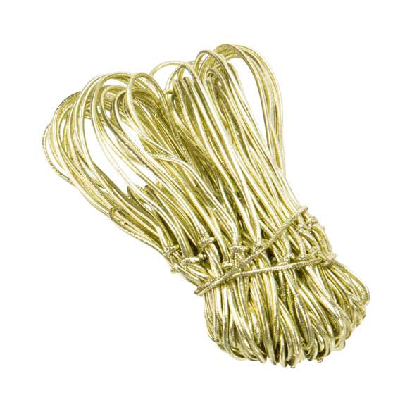 Dekogummi Metallisch Gold - 20cm (50 Stück) [8MG]