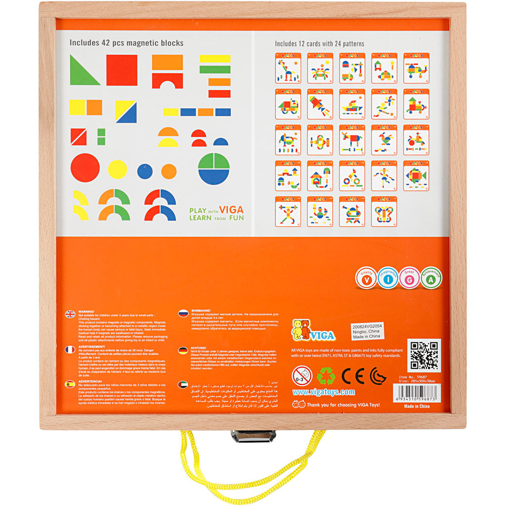 VIGA Magnetisches Activity Set, Größe 2-10 cm, 1 Set [HOB-908279]