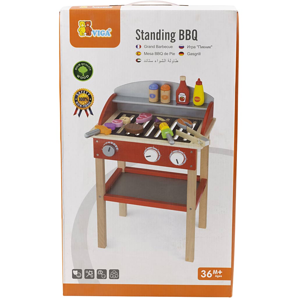 VIGA Holzgrill, Größe 39x60x26 cm, 1 Stk [HOB-908480]