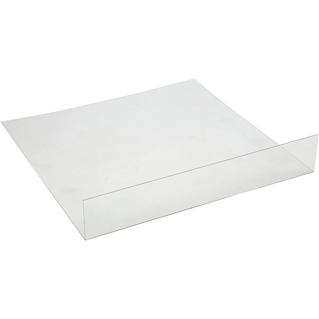 PET Platte, Größe 375x380 mm, Transparent, 1 Stk [HOB-93231]