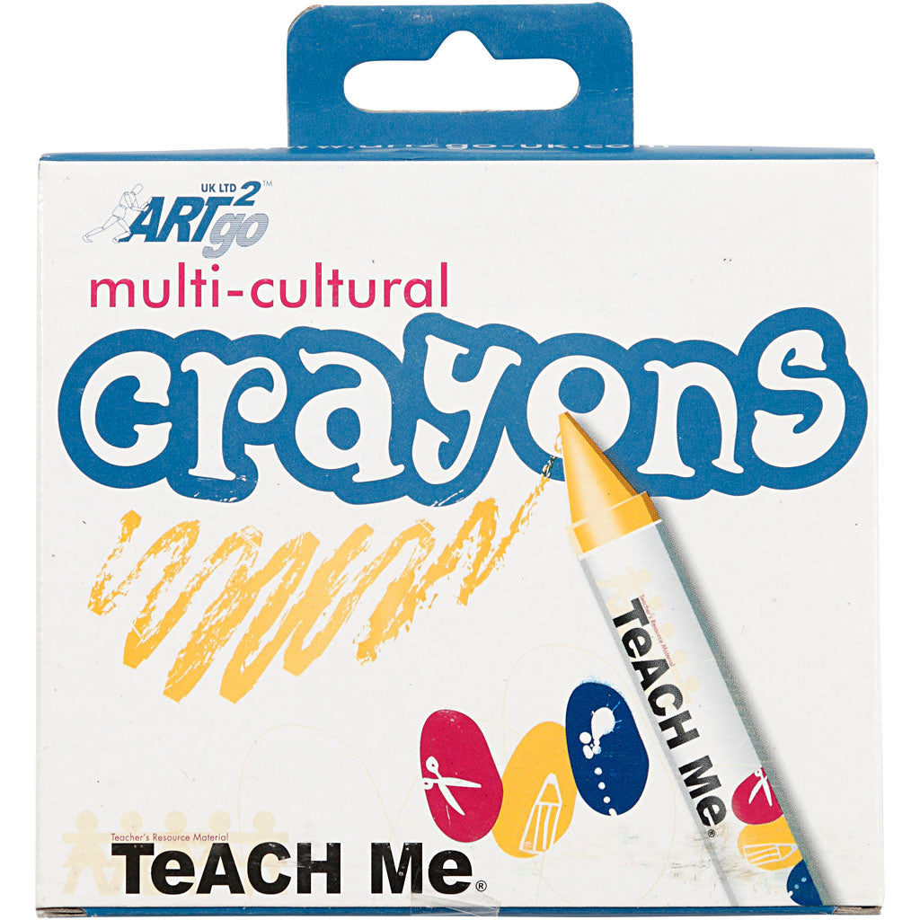 Wachsmalstifte, L 10 cm, D 15 mm, Hautfarben, 8 Stk/ 1 Pck [HOB-95240]