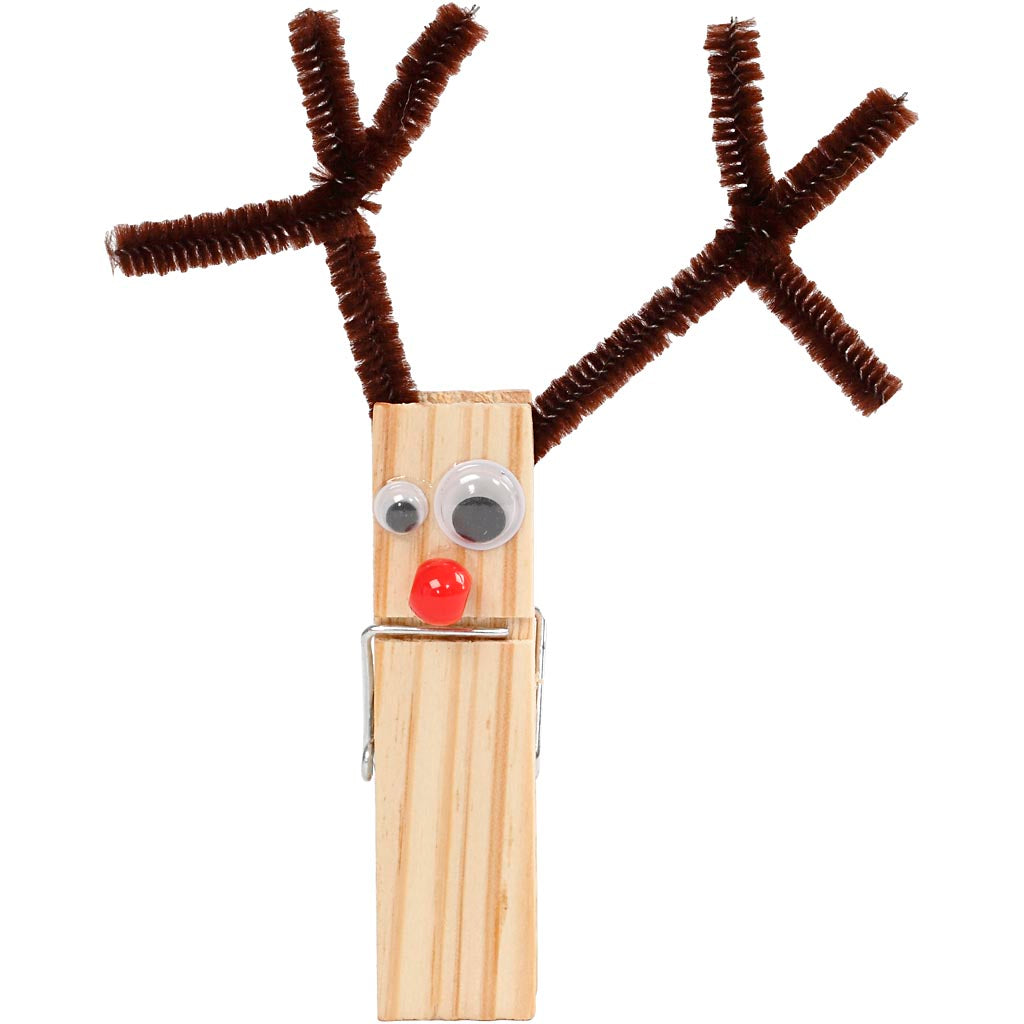 Basteln mit Klammern und Pfeifenreinigern, Sortierte Farben, 1 Set [HOB-97434]