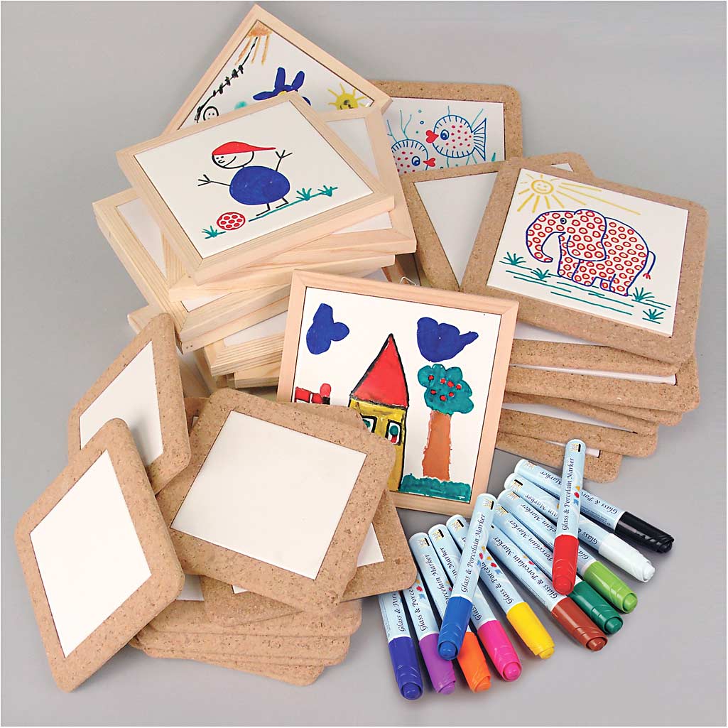 Gruppen-Kreativset Untersetzer, Standard-Farben, Zusätzliche Farben, 30 Stck., 1 Set [HOB-99416]