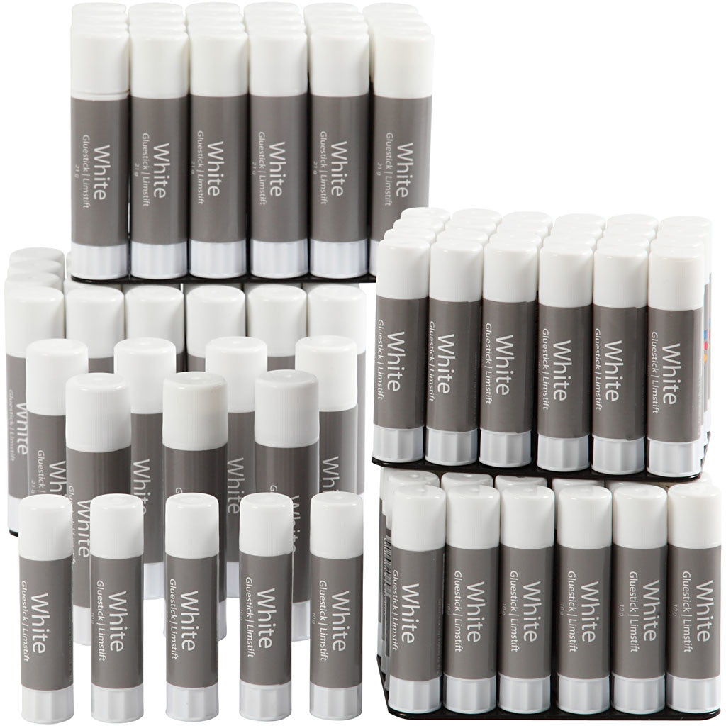 Klebestift, weiß, 2x72 Stk/ 1 Pck [HOB-99522]