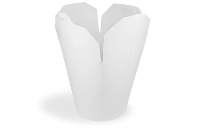 Wok to Go Becher 10x11,5 cm 32oz 1000ml Karton weiß (500 Stück) [TK-9987003]