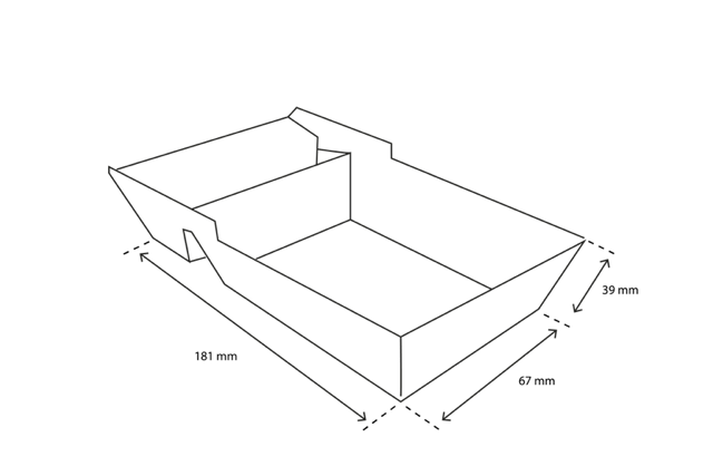 Pommesschalen A22 (A9+1) kraft (600 Stück) [TK-9987057]