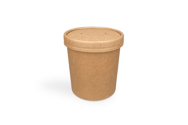 Suppentasse Karton 360ml Ø9 cm 12oz kraft (500 Stück) [TK-9987069]
