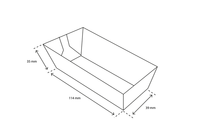 Snackschalen A5 Kraft 3,9x3,5x11,4 cm FSC®Mix (1.000 Stück) [TK-9987198]