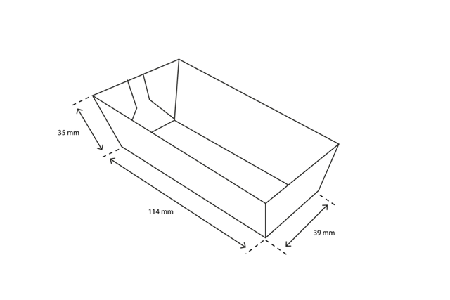 Snackschalen A5 Kraft 3,9x3,5x11,4 cm FSC®Mix (1.000 Stück) [TK-9987198]