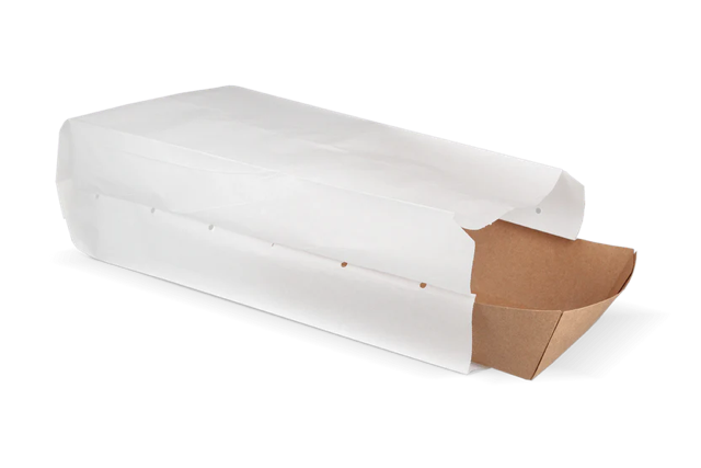 Snack-Tüten gelocht Papier (3 Teich) 16x10x36 cm weiß 45gr (1.000 Stück) [TK-9987491]