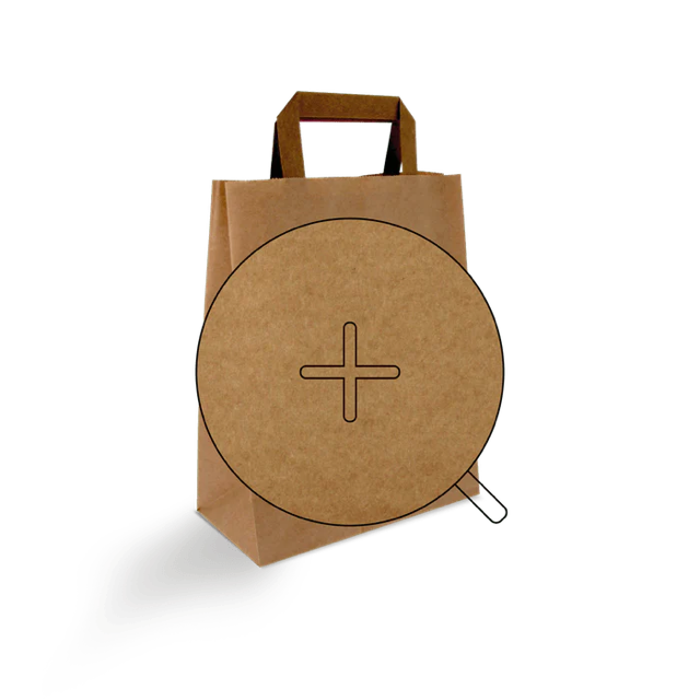 Papiertragetaschen 22x10x28cm braun (250 Stück) [TK-9987499]