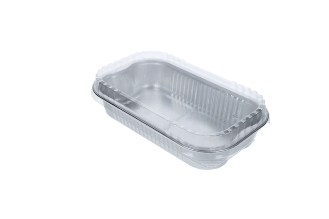 PET lid for aluminium container 1000ml rectangle (500 pcs)
