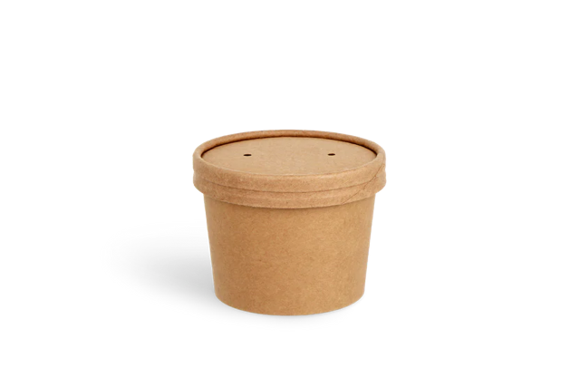 Suppentasse Karton 240ml Ø9 cm 8oz kraft (500 Stück) [TK-9987578]