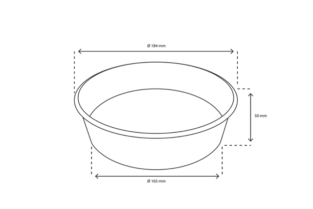Salad Poke Schale 900ml 30oz Ø18,4x5cm weiß (300 Stück) [TK-9987586]