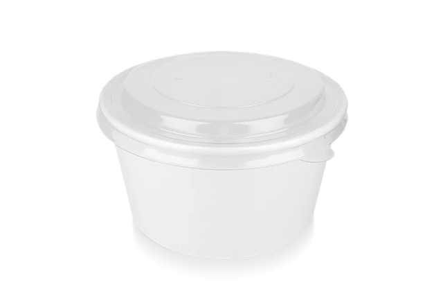 Salad Poke Schale 1000ml 32oz Ø14,8x7,8 cm weiß (300 Stück) [TK-9987588]