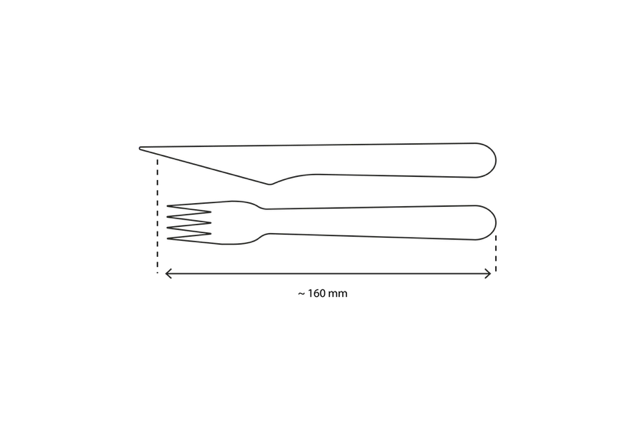 Besteckset aus Holz 3/1 Messer + Gabel + Serviette (250 Stück) [TK-9987657]