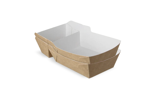 Pommesschalen A23 (A7+1) kraft/weiß (400 Stück) [TK-9987898]